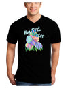 My First Easter Gel Look Print Adult Dark V-Neck T-Shirt-TooLoud-Black-Small-Davson Sales