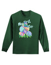 My First Easter Gel Look Print Adult Long Sleeve Dark T-Shirt-TooLoud-Dark-Green-Small-Davson Sales