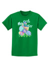 My First Easter Gel Look Print Childrens Dark T-Shirt-Childrens T-Shirt-TooLoud-Kelly-Green-X-Small-Davson Sales