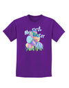 My First Easter Gel Look Print Childrens Dark T-Shirt-Childrens T-Shirt-TooLoud-Purple-X-Small-Davson Sales