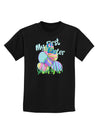 My First Easter Gel Look Print Childrens Dark T-Shirt-Childrens T-Shirt-TooLoud-Black-X-Small-Davson Sales