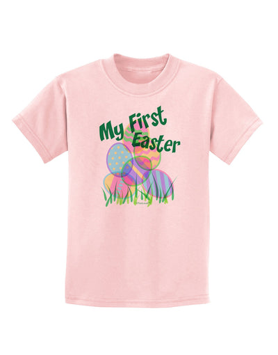 My First Easter Gel Look Print Childrens T-Shirt-Childrens T-Shirt-TooLoud-PalePink-X-Small-Davson Sales