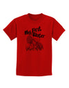 My First Easter Gel Look Print Childrens T-Shirt-Childrens T-Shirt-TooLoud-Red-X-Small-Davson Sales