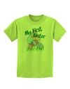 My First Easter Gel Look Print Childrens T-Shirt-Childrens T-Shirt-TooLoud-Lime-Green-X-Small-Davson Sales