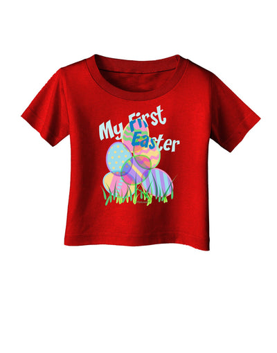 My First Easter Gel Look Print Infant T-Shirt Dark-Infant T-Shirt-TooLoud-Red-06-Months-Davson Sales