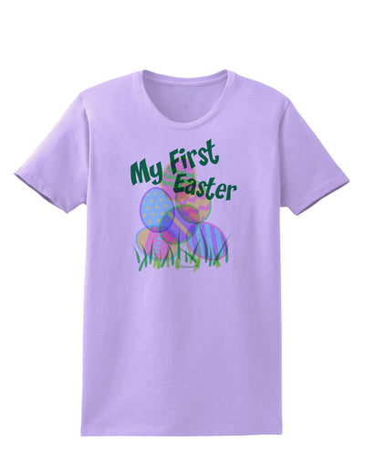 My First Easter Gel Look Print Womens T-Shirt-Womens T-Shirt-TooLoud-Lavender-X-Small-Davson Sales