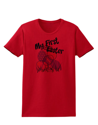 My First Easter Gel Look Print Womens T-Shirt-Womens T-Shirt-TooLoud-Red-X-Small-Davson Sales