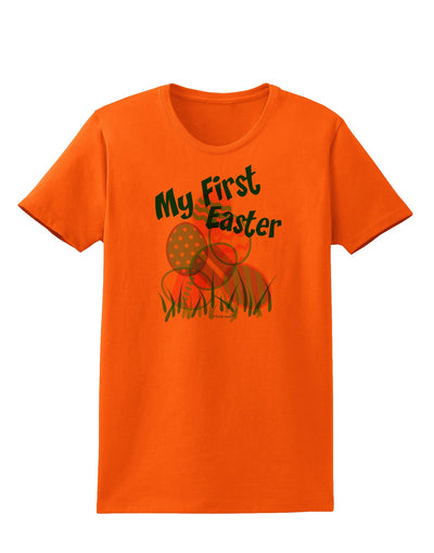 My First Easter Gel Look Print Womens T-Shirt-Womens T-Shirt-TooLoud-Orange-X-Small-Davson Sales