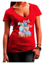 My First Easter Gel Look Print Womens V-Neck Dark T-Shirt-Womens V-Neck T-Shirts-TooLoud-Red-Juniors Fitted Small-Davson Sales