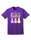 My First Easter - Three Bunnies Adult Dark T-Shirt by TooLoud-Mens T-Shirt-TooLoud-Purple-Small-Davson Sales