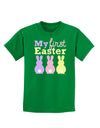 My First Easter - Three Bunnies Childrens Dark T-Shirt by TooLoud-Childrens T-Shirt-TooLoud-Kelly-Green-X-Small-Davson Sales