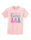 My First Easter - Three Bunnies Childrens T-Shirt by TooLoud-Childrens T-Shirt-TooLoud-PalePink-X-Small-Davson Sales