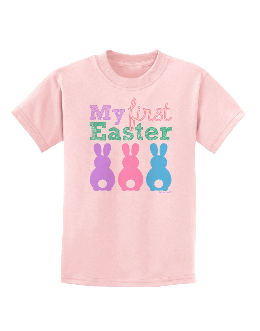 My First Easter - Three Bunnies Childrens T-Shirt by TooLoud-Childrens T-Shirt-TooLoud-White-X-Small-Davson Sales