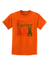 My First Easter - Three Bunnies Childrens T-Shirt by TooLoud-Childrens T-Shirt-TooLoud-Orange-X-Small-Davson Sales