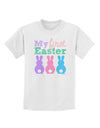 My First Easter - Three Bunnies Childrens T-Shirt by TooLoud-Childrens T-Shirt-TooLoud-White-X-Small-Davson Sales