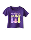 My First Easter - Three Bunnies Infant T-Shirt Dark by TooLoud-Infant T-Shirt-TooLoud-Purple-06-Months-Davson Sales