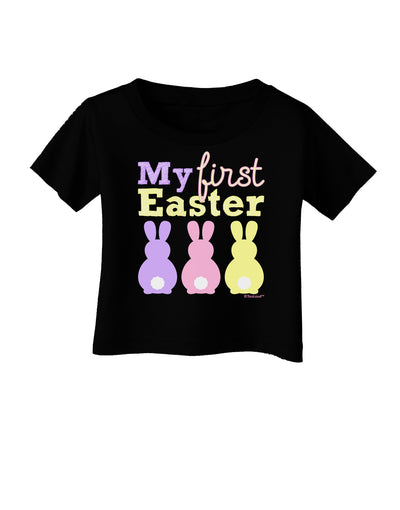 My First Easter - Three Bunnies Infant T-Shirt Dark by TooLoud-Infant T-Shirt-TooLoud-Black-06-Months-Davson Sales