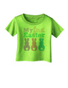 My First Easter - Three Bunnies Infant T-Shirt by TooLoud-Infant T-Shirt-TooLoud-Lime-Green-06-Months-Davson Sales