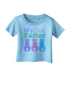 My First Easter - Three Bunnies Infant T-Shirt by TooLoud-Infant T-Shirt-TooLoud-Aquatic-Blue-06-Months-Davson Sales