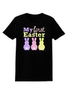 My First Easter - Three Bunnies Womens Dark T-Shirt by TooLoud-Womens T-Shirt-TooLoud-Black-X-Small-Davson Sales