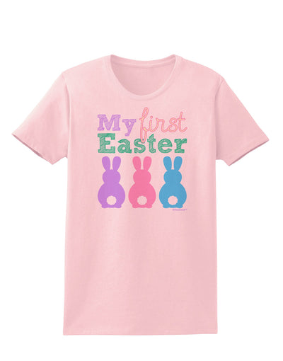 My First Easter - Three Bunnies Womens T-Shirt by TooLoud-Womens T-Shirt-TooLoud-PalePink-X-Small-Davson Sales