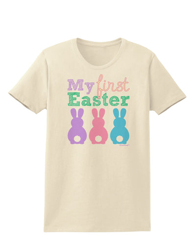 My First Easter - Three Bunnies Womens T-Shirt by TooLoud-Womens T-Shirt-TooLoud-Natural-X-Small-Davson Sales