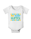 My First Easter - Yellow Blue Green Eggs Baby Romper Bodysuit by TooLoud-Baby Romper-TooLoud-White-06-Months-Davson Sales