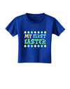 My First Easter - Yellow Blue Green Eggs Toddler T-Shirt Dark by TooLoud-Toddler T-Shirt-TooLoud-Royal-Blue-2T-Davson Sales