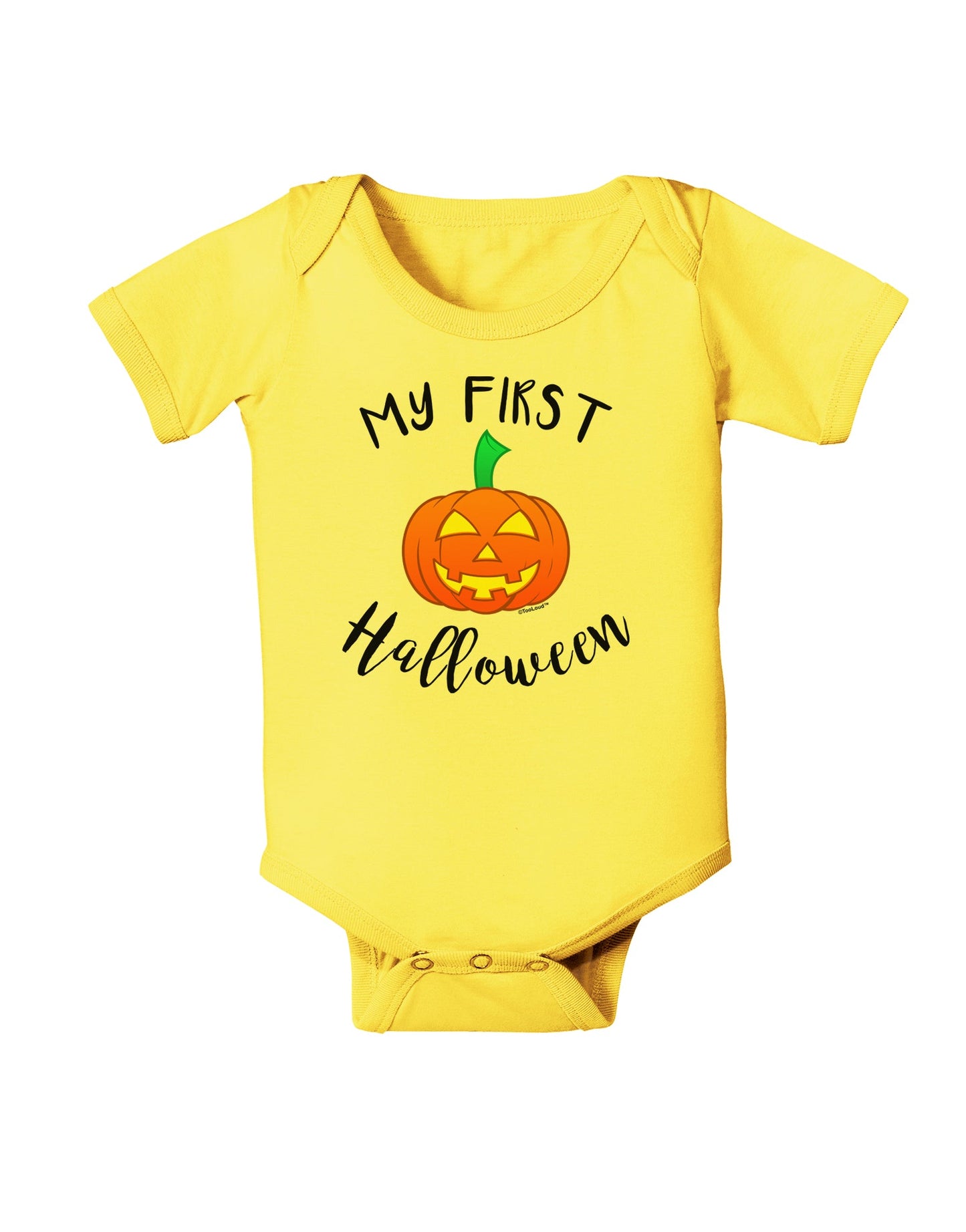 My First Halloween Baby Romper Bodysuit by TooLoud-Baby Romper-TooLoud-Yellow-06-Months-Davson Sales