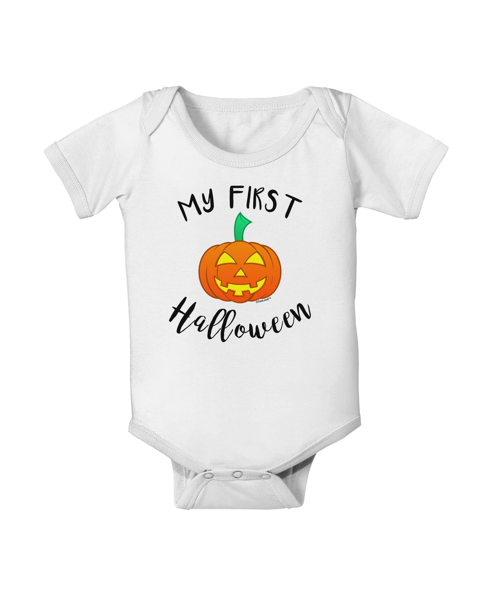 My First Halloween Baby Romper Bodysuit by TooLoud-Baby Romper-TooLoud-White-06-Months-Davson Sales