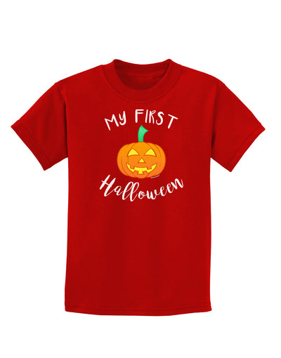 My First Halloween Childrens Dark T-Shirt by TooLoud-Childrens T-Shirt-TooLoud-Red-X-Small-Davson Sales