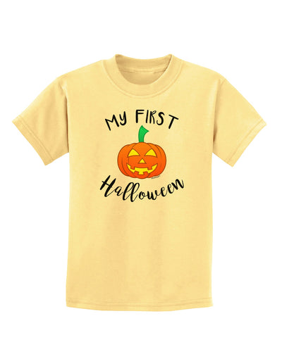 My First Halloween Childrens T-Shirt by TooLoud-Childrens T-Shirt-TooLoud-Daffodil-Yellow-X-Small-Davson Sales