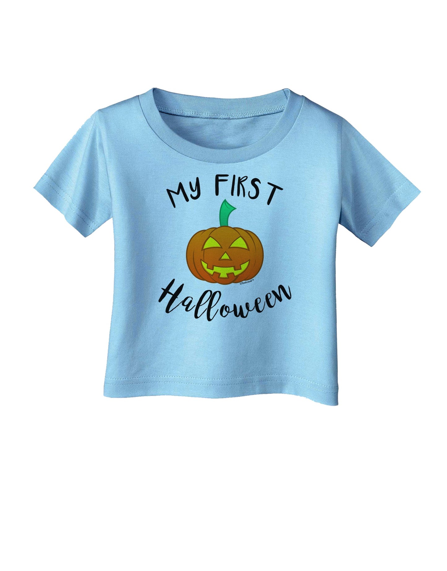 My First Halloween Infant T-Shirt by TooLoud-Infant T-Shirt-TooLoud-Aquatic-Blue-06-Months-Davson Sales