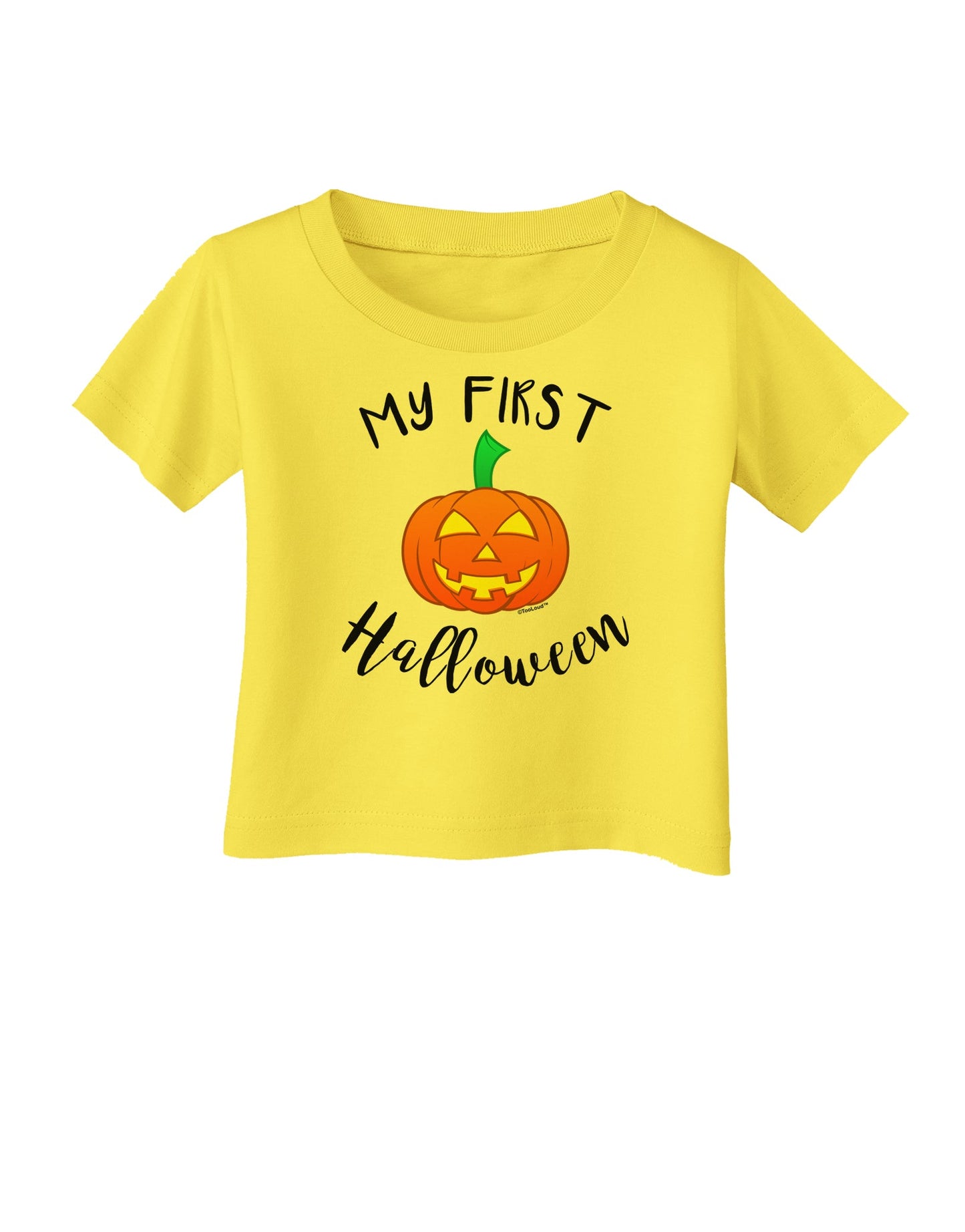 My First Halloween Infant T-Shirt by TooLoud-Infant T-Shirt-TooLoud-Yellow-06-Months-Davson Sales