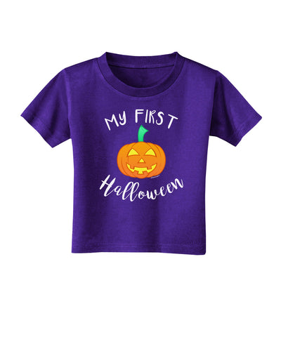 My First Halloween Toddler T-Shirt Dark by TooLoud-Toddler T-Shirt-TooLoud-Purple-2T-Davson Sales