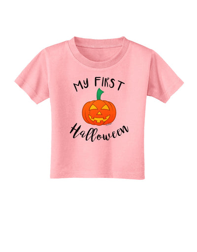 My First Halloween Toddler T-Shirt by TooLoud-Toddler T-Shirt-TooLoud-Candy-Pink-2T-Davson Sales