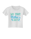 My First Mother's Day - Baby Feet - Blue Toddler T-Shirt by TooLoud-Toddler T-Shirt-TooLoud-White-2T-Davson Sales