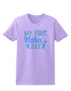 My First Mother's Day - Baby Feet - Blue Womens T-Shirt by TooLoud-Womens T-Shirt-TooLoud-Lavender-X-Small-Davson Sales