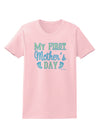 My First Mother's Day - Baby Feet - Blue Womens T-Shirt by TooLoud-Womens T-Shirt-TooLoud-PalePink-X-Small-Davson Sales