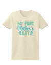 My First Mother's Day - Baby Feet - Blue Womens T-Shirt by TooLoud-Womens T-Shirt-TooLoud-Natural-X-Small-Davson Sales