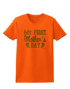 My First Mother's Day - Baby Feet - Blue Womens T-Shirt by TooLoud-Womens T-Shirt-TooLoud-Orange-X-Small-Davson Sales