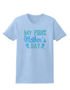 My First Mother's Day - Baby Feet - Blue Womens T-Shirt by TooLoud-Womens T-Shirt-TooLoud-Light-Blue-X-Small-Davson Sales