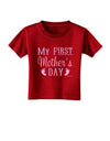 My First Mother's Day - Baby Feet - Pink Toddler T-Shirt Dark by TooLoud-Toddler T-Shirt-TooLoud-Red-2T-Davson Sales