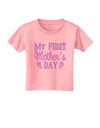 My First Mother's Day - Baby Feet - Pink Toddler T-Shirt by TooLoud-Toddler T-Shirt-TooLoud-Candy-Pink-2T-Davson Sales