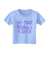 My First Mother's Day - Baby Feet - Pink Toddler T-Shirt by TooLoud-Toddler T-Shirt-TooLoud-Aquatic-Blue-2T-Davson Sales