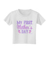 My First Mother's Day - Baby Feet - Pink Toddler T-Shirt by TooLoud-Toddler T-Shirt-TooLoud-White-2T-Davson Sales