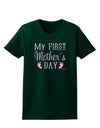 My First Mother's Day - Baby Feet - Pink Womens Dark T-Shirt by TooLoud-Womens T-Shirt-TooLoud-Forest-Green-Small-Davson Sales