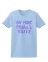 My First Mother's Day - Baby Feet - Pink Womens T-Shirt by TooLoud-Womens T-Shirt-TooLoud-Light-Blue-X-Small-Davson Sales