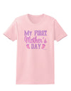 My First Mother's Day - Baby Feet - Pink Womens T-Shirt by TooLoud-Womens T-Shirt-TooLoud-PalePink-X-Small-Davson Sales