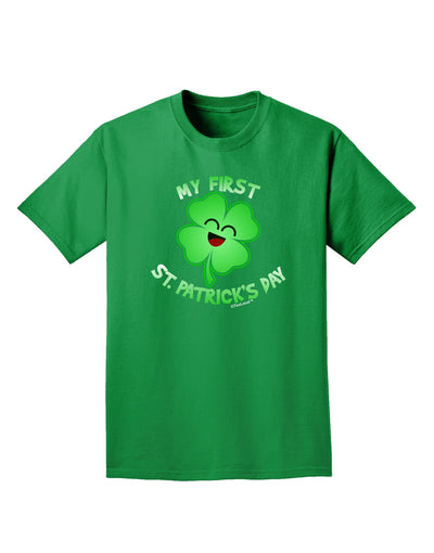 My First St. Patrick's Day Adult Dark T-Shirt-Mens T-Shirt-TooLoud-Kelly-Green-Small-Davson Sales